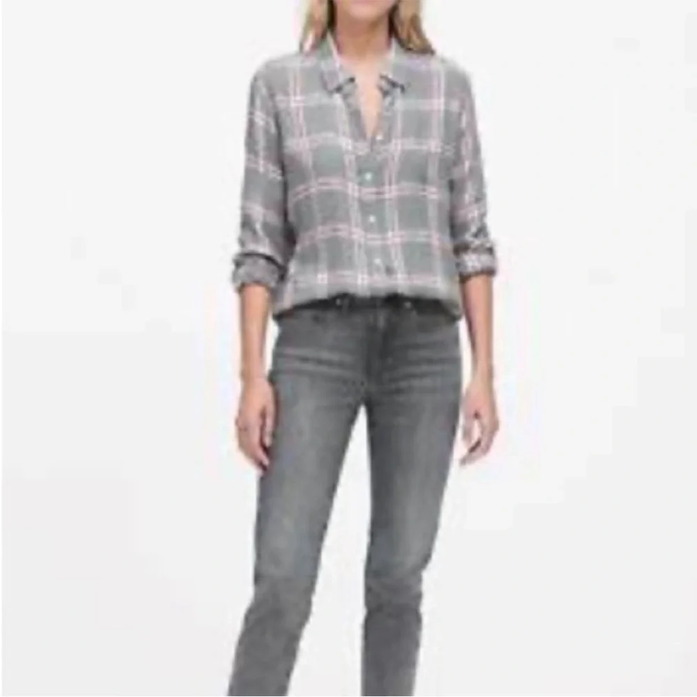 NWOT Banana Republic Dillion Classic Fit Flannel Shirt XS - Picture 1 of 11